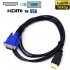 1 8M HDMI to VGA Cable HD 1080P HDMI Male to VGA Male Video Converter Adapter for PC Laptop