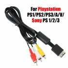 1.8m 3rca Tv Adapter Av  Cable Audio Video Cable For Ps2 Ps3 Multimedia Audio Cable 1.8 meters