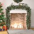 1 8m Led Christmas Rattan Garland Artificial Decorative Wreath Hanging Ornament Gifts with Lights christmas tree