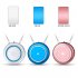 1 ABS Material Portable Hanging Neck Negative Ion Air Purifier blue