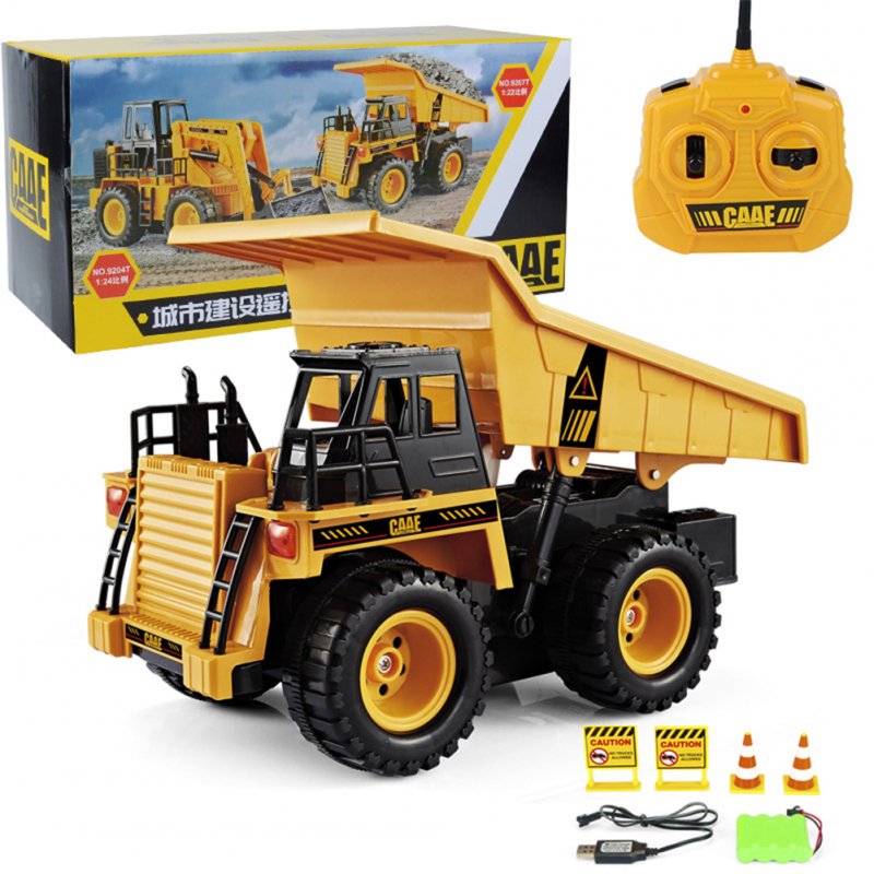 1 Box 2.4g Remote Control Dump Truck  Toy Forklift Engineering Vehicle Gift For Kids Dump truck