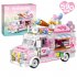 1 Box Colorful City Food Cart Building  Blocks Small Particles Assembled Building Blocks Educational Toys Ice cream truck 00888  593PCS 
