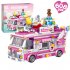 1 Box Colorful City Food Cart Building  Blocks Small Particles Assembled Building Blocks Educational Toys Ice cream truck 00888  593PCS 