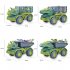 1 Box Of Dinosaur  Vehicle  Car Toy Carrier Truck Toy With Dinosaur Gift For Children  2