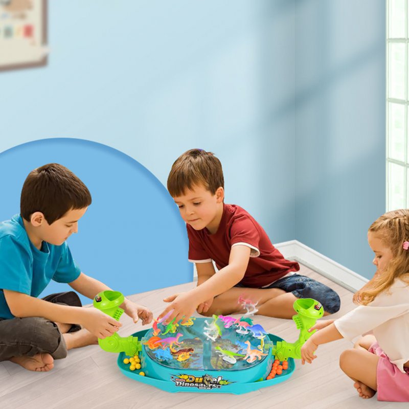 1 Box Pinball Toy 2-player Battle Pinball Game Parent-child Interactive Table Game Dinosaur Battle