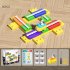 1 Box Wood Race Car Track  Building  Block  Educational  Toy Children Interactive Competitive Barrier Toys For 3 4 Years Old  without Batteries  Compass track 3