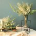 1 Bunch Artificial  Green  Plant Plastic Leaf For Wedding Ornaments Houshold Decoration White and green