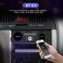 1 Din Car Mp3 Player 7388 Power Amplifier Radio with Temperature Display Bluetooth Music Player Black