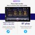 1 Din Car Radio 9 inch Mp5 Player Central Control Bluetooth Reversing Video for Carplay with 4 Lights Camera
