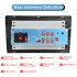 1 Din Car Radio 9 inch Mp5 Player Central Control Bluetooth Reversing Video for Carplay with 4 Lights Camera