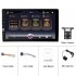 1 Din Car Radio 9 inch Mp5 Player Central Control Bluetooth Reversing Video for Carplay with 4 Lights Camera