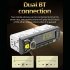 1 Din Car Radio Audio Dual Bluetooth HD Lossless Music Player Usb Card Reader with Colorful Light Black