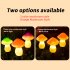 1 For 3 LED Solar Mushroom Light With 1 2V600MAH Battery IP65 Waterproof Outdoor Garden Decorative Landscape Lamp Three color