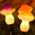 1 For 3 LED Solar Mushroom Light With 1 2V600MAH Battery IP65 Waterproof Outdoor Garden Decorative Landscape Lamp orange