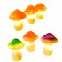 1 For 3 LED Solar Mushroom Light With 1 2V600MAH Battery IP65 Waterproof Outdoor Garden Decorative Landscape Lamp orange