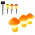 1 For 3 LED Solar Mushroom Light With 1 2V600MAH Battery IP65 Waterproof Outdoor Garden Decorative Landscape Lamp orange