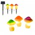 1 For 3 LED Solar Mushroom Light With 1 2V600MAH Battery IP65 Waterproof Outdoor Garden Decorative Landscape Lamp orange