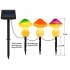 1 For 3 LED Solar Mushroom Light With 1 2V600MAH Battery IP65 Waterproof Outdoor Garden Decorative Landscape Lamp orange