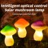 1 For 3 LED Solar Mushroom Light With 1 2V600MAH Battery IP65 Waterproof Outdoor Garden Decorative Landscape Lamp orange