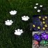 1 For 4 Solar String Light Intelligent Light Sensitive System Waterproof Bear Claw Footprint Shape For Outdoor Christmas Decoration warm light