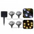 1 For 4 Solar String Light Intelligent Light Sensitive System Waterproof Bear Claw Footprint Shape For Outdoor Christmas Decoration Colorful light