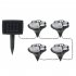 1 For 4 Solar String Light Intelligent Light Sensitive System Waterproof Bear Claw Footprint Shape For Outdoor Christmas Decoration Colorful light