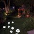 1 For 4 Solar String Light Intelligent Light Sensitive System Waterproof Bear Claw Footprint Shape For Outdoor Christmas Decoration Colorful light