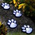 1 For 4 Solar String Light Intelligent Light Sensitive System Waterproof Bear Claw Footprint Shape For Outdoor Christmas Decoration Colorful light