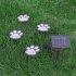1 For 4 Solar String Light Intelligent Light Sensitive System Waterproof Bear Claw Footprint Shape For Outdoor Christmas Decoration Colorful light