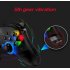 1 GameSir T4C Gamepad Controller Colorful LED Wireless Joystick for PS3 Switch PC Windows Game black