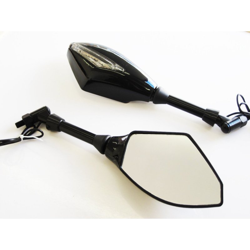 1 Pair 10mm 8mm Motorcycle Rear View Mirrors