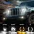 1 Pair 7 Inch Round Shaped LED Front Headlight Daytime Running Light 7 inch
