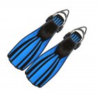 1 Pair Adjustable Swimming Fins Long Flippers Diving Shoes for Snorkeling Diving Swimming Training Blue S 37 40