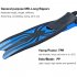 1 Pair Adjustable Swimming Fins Long Flippers Diving Shoes for Snorkeling Diving Swimming Training Blue Xl 45 47
