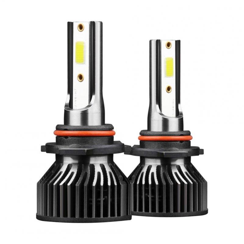 1 Pair Aluminum Alloy Car  Led  Headlight F2 White Light 12000/min Ip68 Waterproof Heatproof Motorcycle Light 9006/HB4