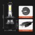 1 Pair Aluminum Alloy Car  Led  Headlight F2 White Light 12000 min Ip68 Waterproof Heatproof Motorcycle Light H7