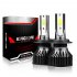 1 Pair Aluminum Alloy Car  Led  Headlight F2 White Light 12000 min Ip68 Waterproof Heatproof Motorcycle Light H7