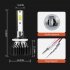 1 Pair Aluminum Alloy Car  Led  Headlight F2 White Light 12000 min Ip68 Waterproof Heatproof Motorcycle Light H1