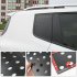1 Pair Aluminum Alloy Rear Window  Trim  Panel For Jeep Freeman 2016 2019 Black