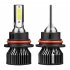 1 Pair Aluminum Car  Led  Headlight Ip68 Waterproof Heatproof 6000k 12000 min Cob Bulbs 9007 HB5