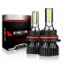 1 Pair Aluminum Car  Led  Headlight Ip68 Waterproof Heatproof 6000k 12000 min Cob Bulbs 9007 HB5