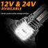 1 Pair Aluminum Car Led High brightness Fog Lamp Headlights Waterproof Fog Lights H8 H9 H11