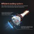 1 Pair Aluminum Car Led Headlight F2A Ip68 Waterproof White Light Motorcycle Lamp 9006 HB4