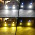 1 Pair Aluminum Car V6 High brightness Dual color Fog Lamp Car Light H11