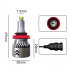 1 Pair Aluminum Car Headlights 1904 12000 min 6000k Ip68 Waterproof Heatproof Led Lamp H8 H9 H11