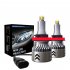 1 Pair Aluminum Car Headlights 1904 12000 min 6000k Ip68 Waterproof Heatproof Led Lamp H8 H9 H11