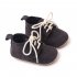 1 Pair Baby Girls Boys Toddler Shoes Non slip Wear resistant Soft Sole Lace Up Solid Color Sneakers White 6 9M Bottom length 12cm