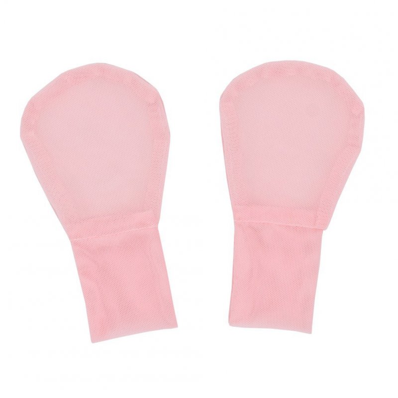 1 Pair Baby Gloves Newborn Infant Anti-grab Thin Glove Breathable High Elastic Soft Mesh Hand Cover Pink