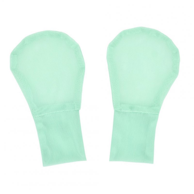 1 Pair Baby Gloves Newborn Infant Anti-grab Thin Glove Breathable High Elastic Soft Mesh Hand Cover Mint Green