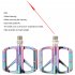 1 Pair Bicycle  Pedals Mountain Bike Folding Bikes Cycling DU bearing Pedals RX2  DU Bearing  Colorful